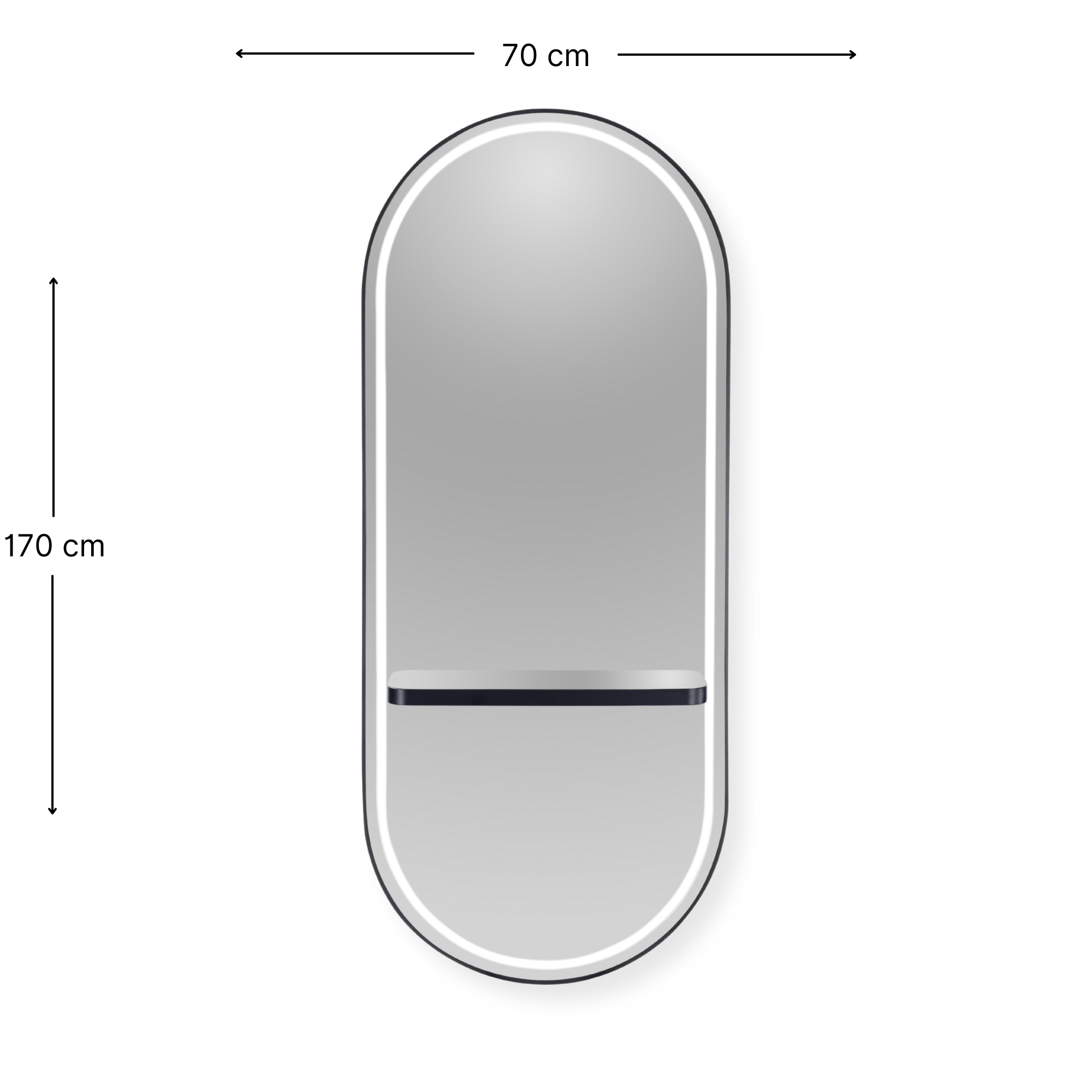 Noa Salon Mirror London Black
