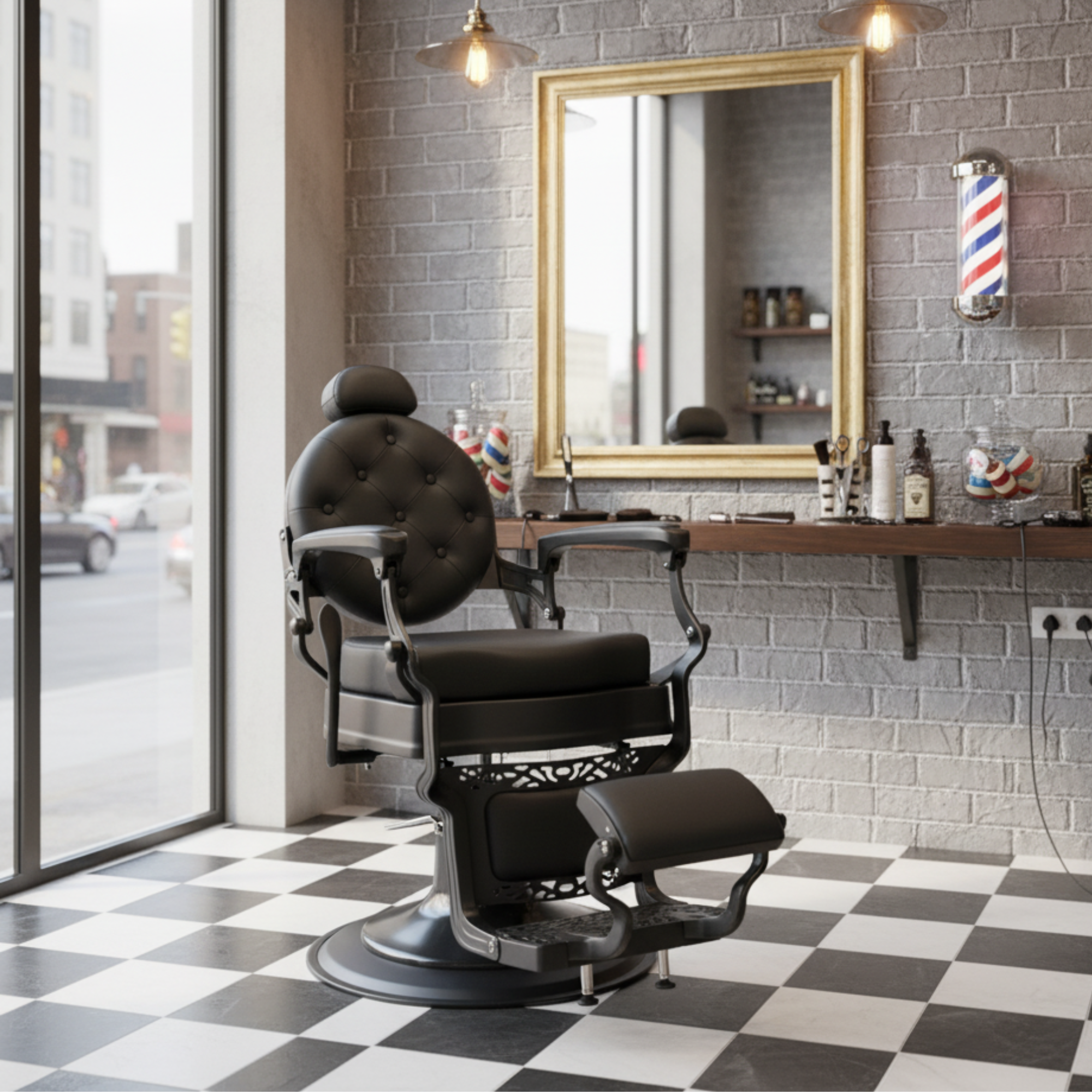 Barberchair Senior - Matte Black