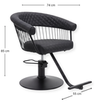 Salon Chair - Luxe - Black