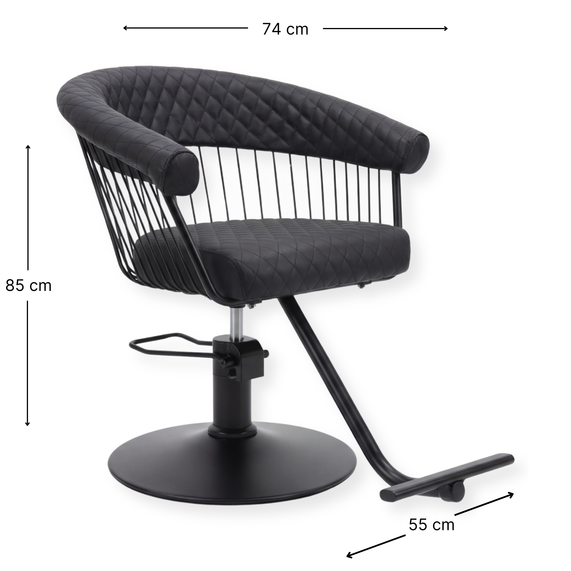 Salon Chair - Luxe - Black