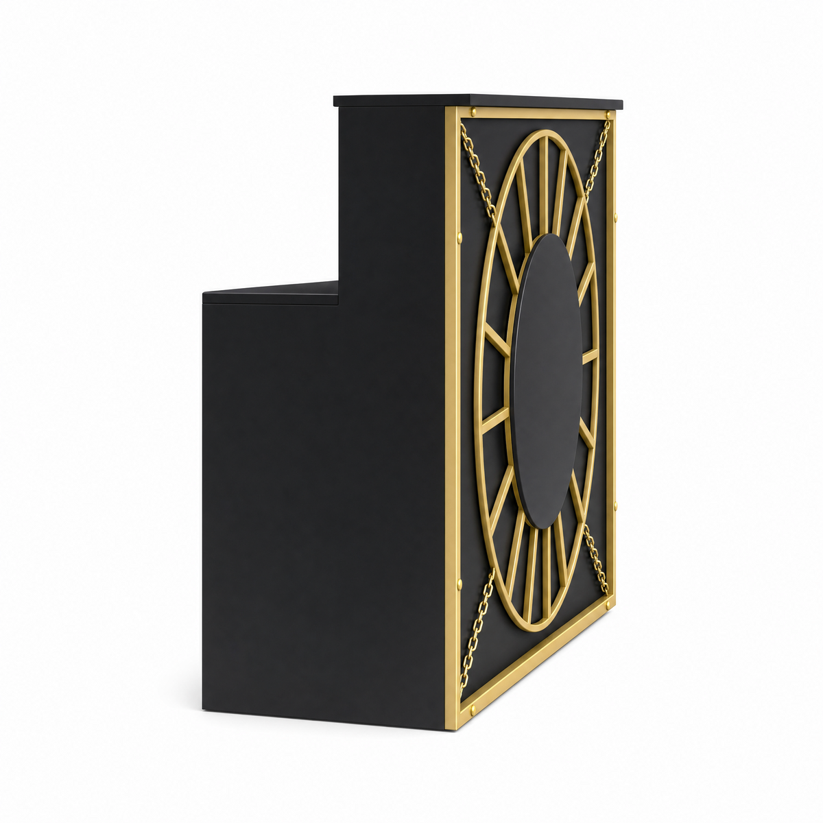 Reception Desk Vintage - DR001 - Black/Gold