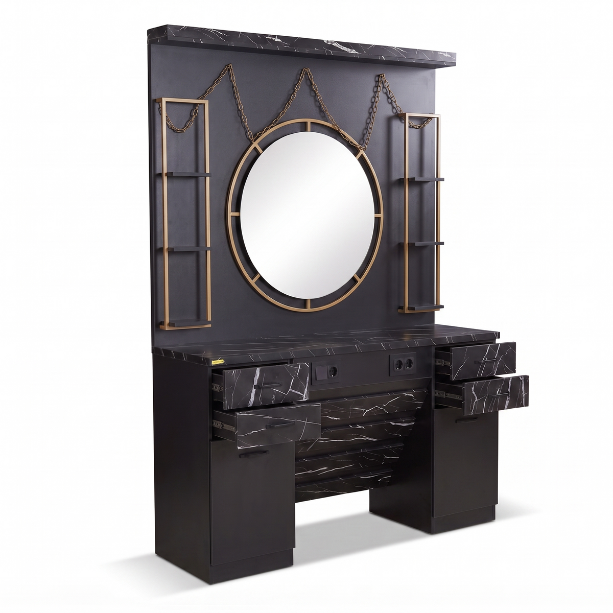 Mirror Station Vintage - DMS001 - Black/Gold
