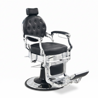 Barber Chair Senior - Silver/Black 2