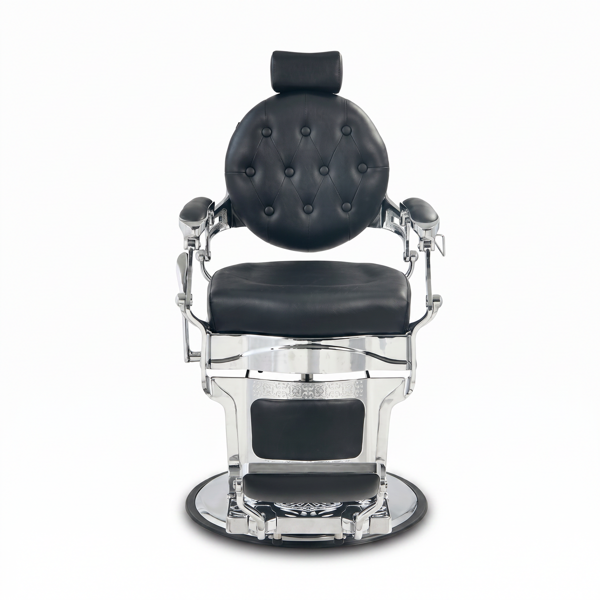 Barber Chair Senior - Silver/Black 2