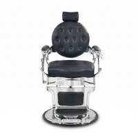 Barber Chair Senior - Silver/Black 2