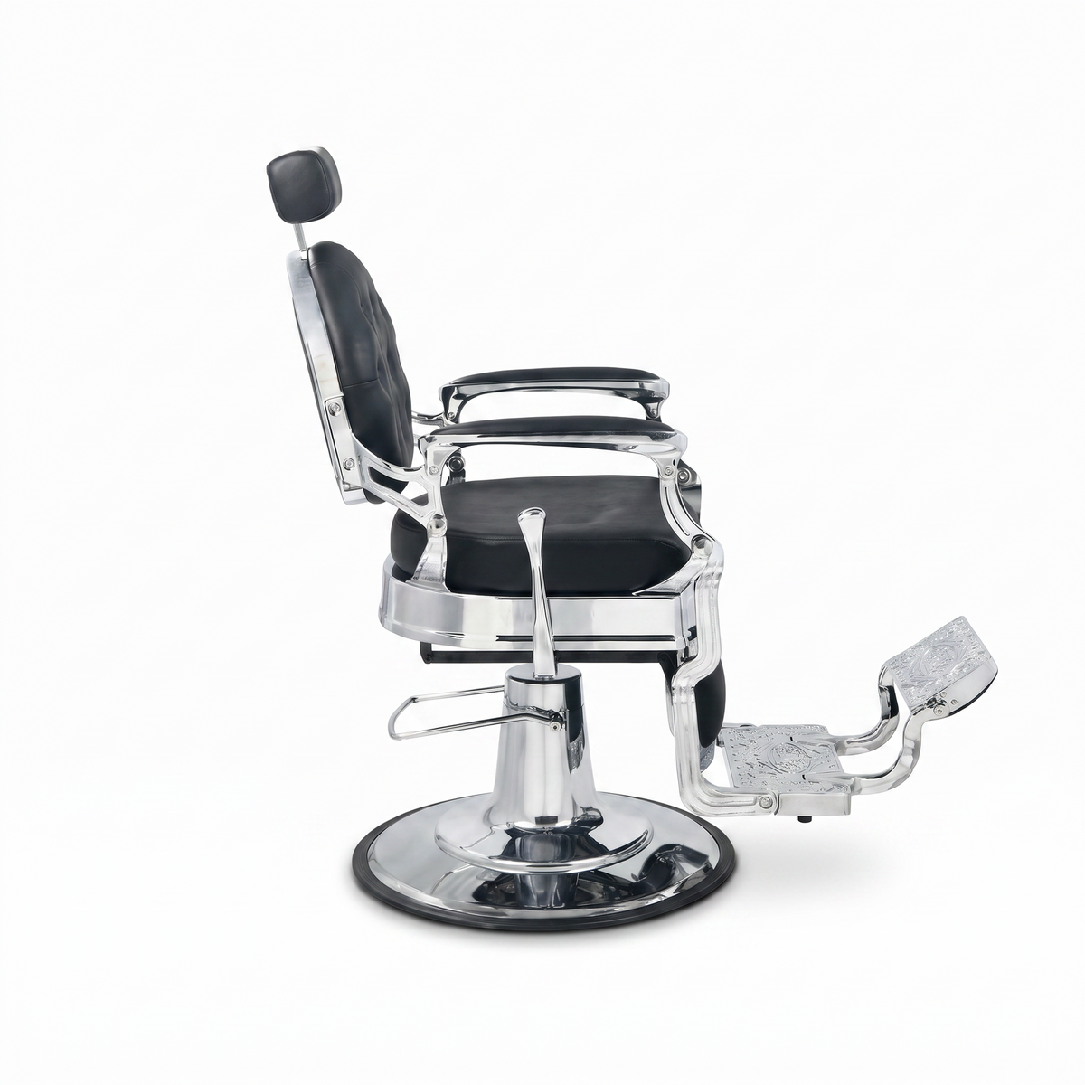 Barber Chair Senior - Silver/Black 2