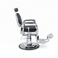 Barber Chair Senior - Silver/Black 2
