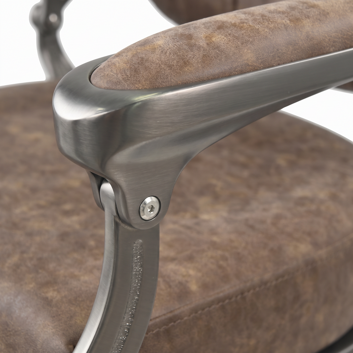 Barber Chair Senior - Grey/Brown 2