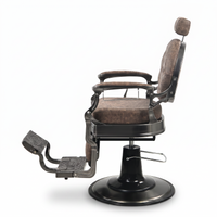 Barber Chair Senior - Grey/Brown 2