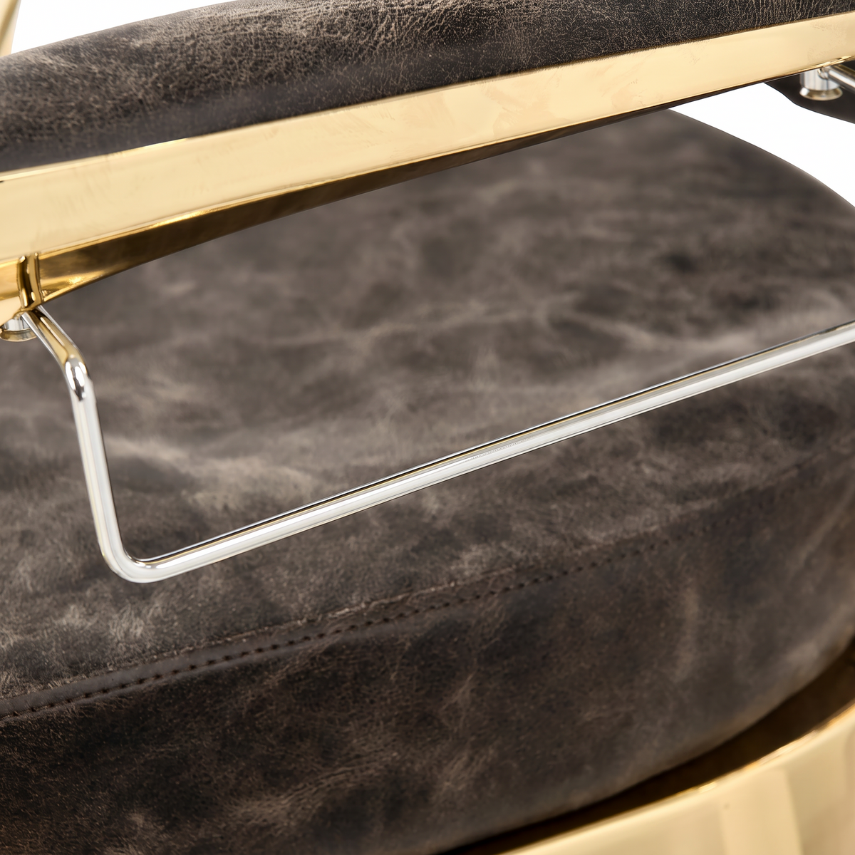 Barber Chair Senior - Gold/Brown 2