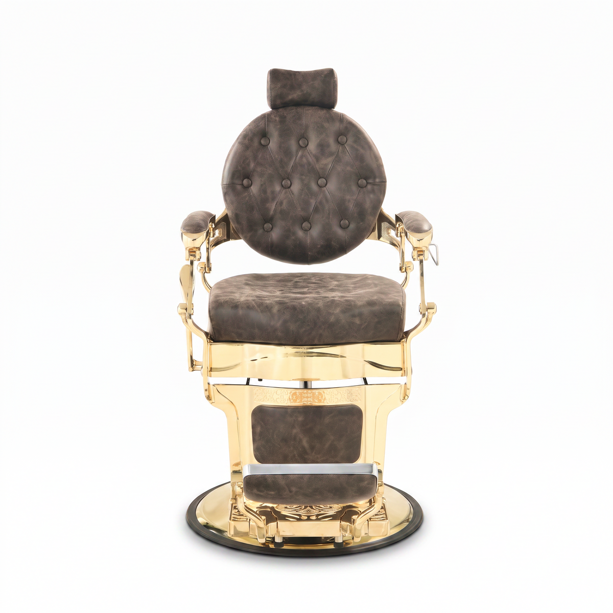 Barber Chair Senior - Gold/Brown 2