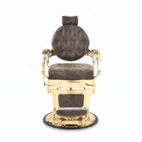 Barber Chair Senior - Gold/Brown 2