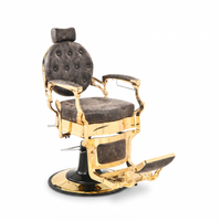 Barber Chair Senior - Gold/Brown 2
