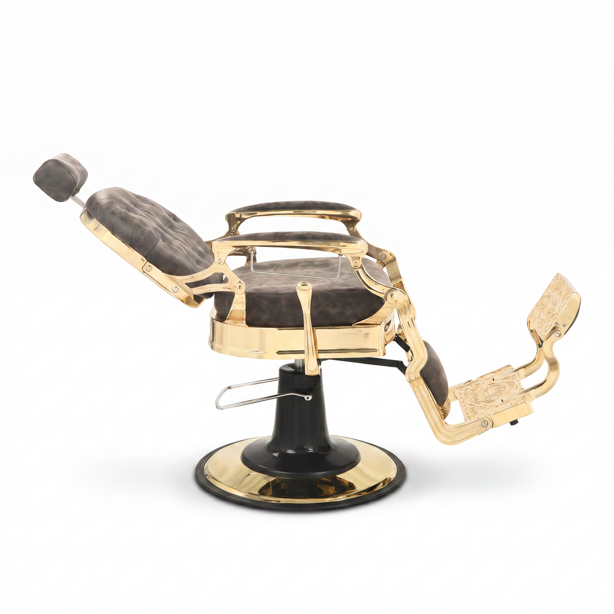Barber Chair Senior - Gold/Brown 2