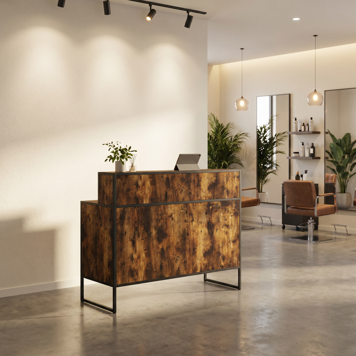 Reception Desk Atelier Black/Wood