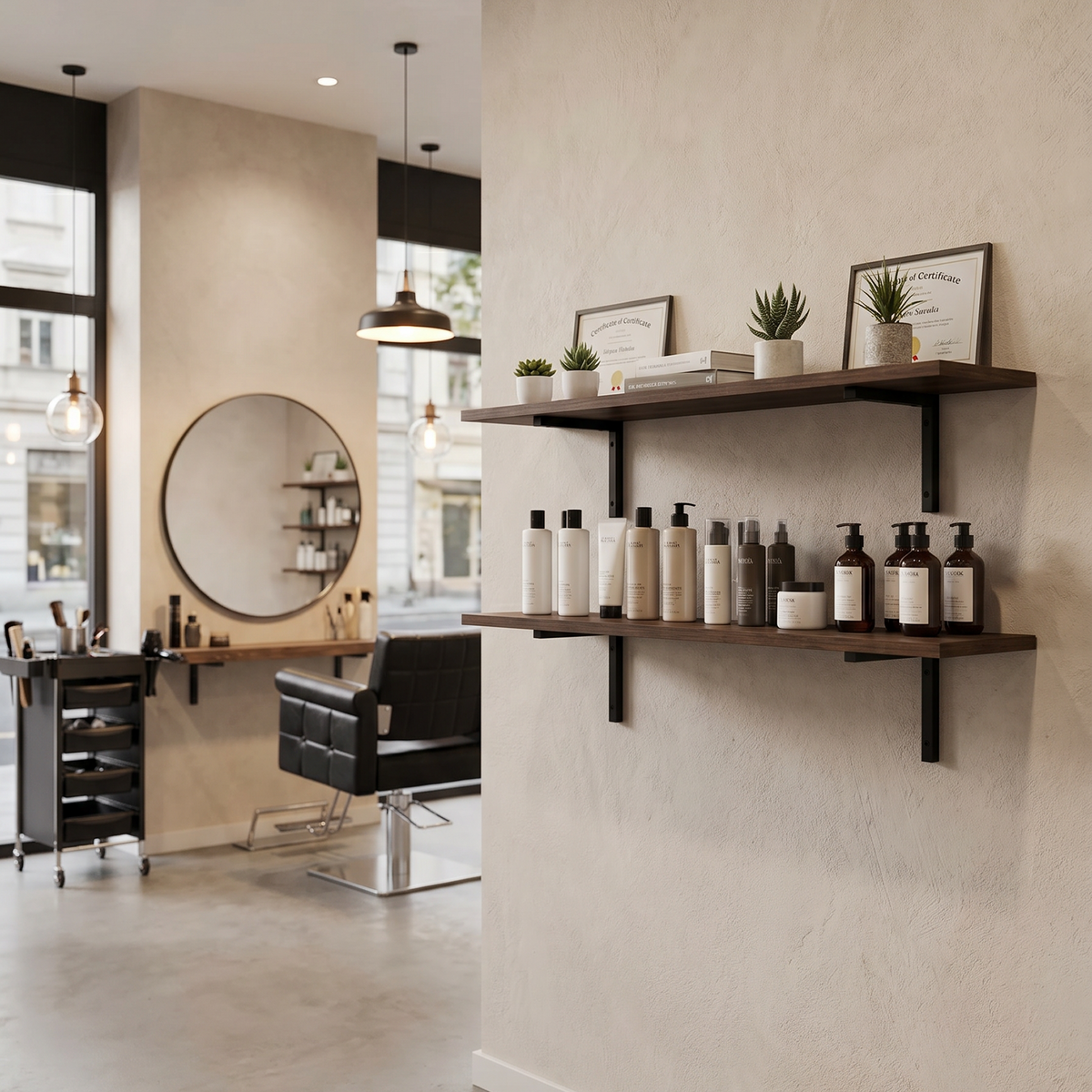 Atelier Shelf Duo Set Black/Wood