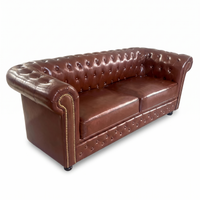 Sofa Chesterfield Compact Brown