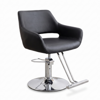 Salon Chair Velvet Black