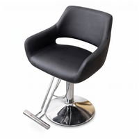 Salon Chair Velvet Black