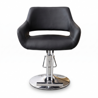 Salon Chair Velvet Black
