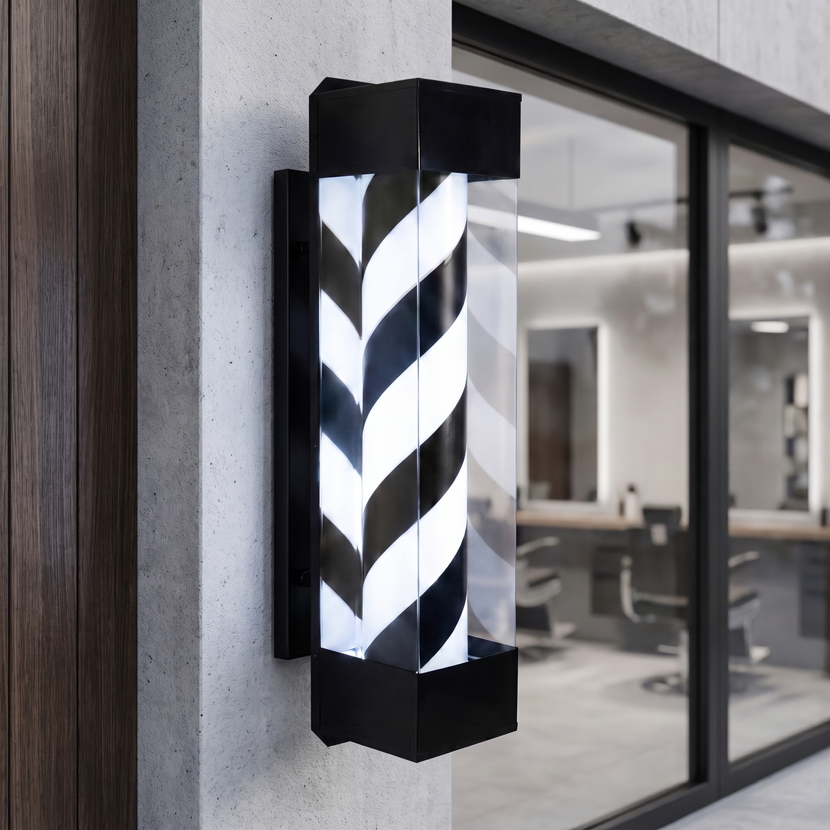 Lightbox Barberpole Black/White