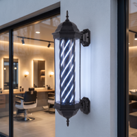 Barberpole Lantern Black