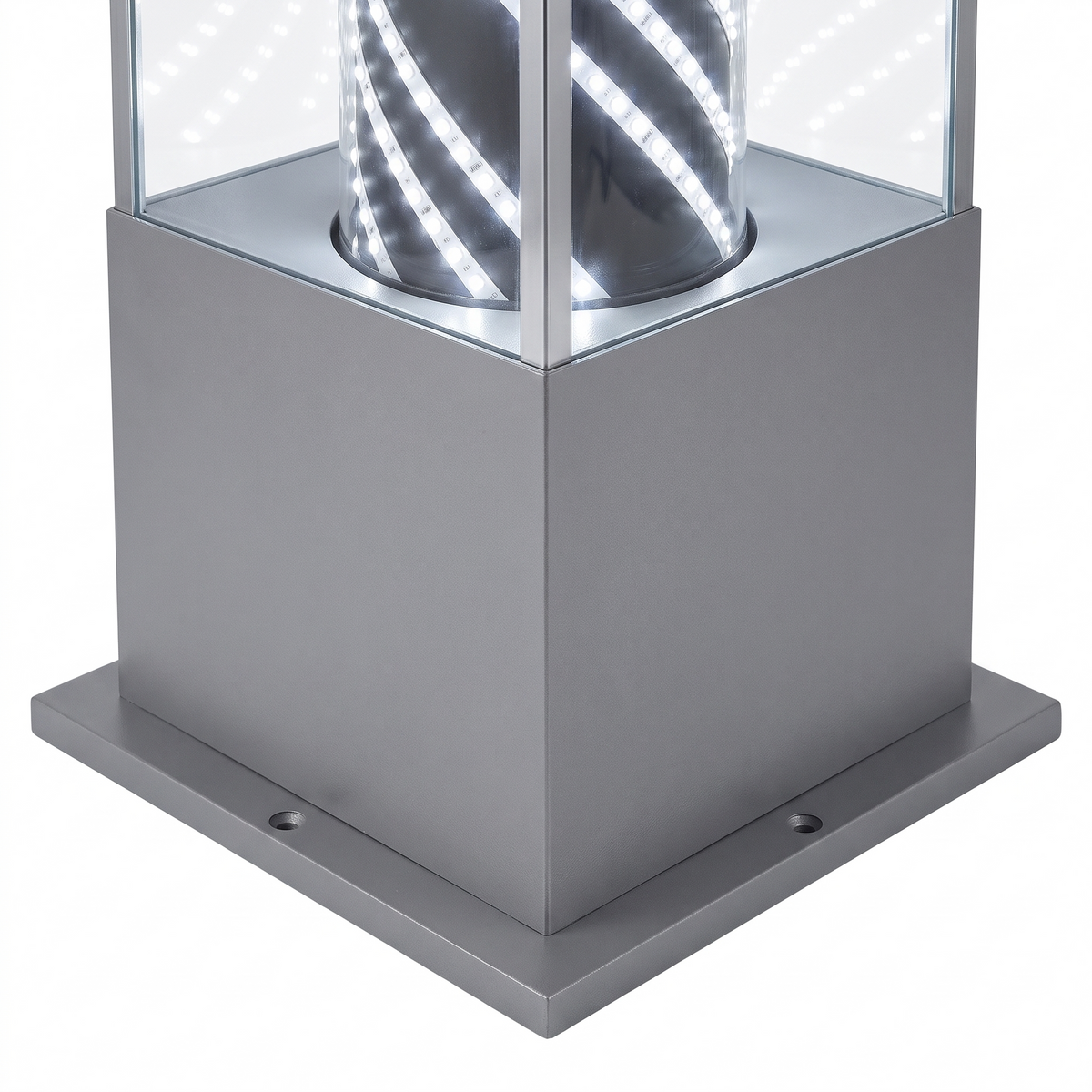 Standing Lightbox Barberpole White