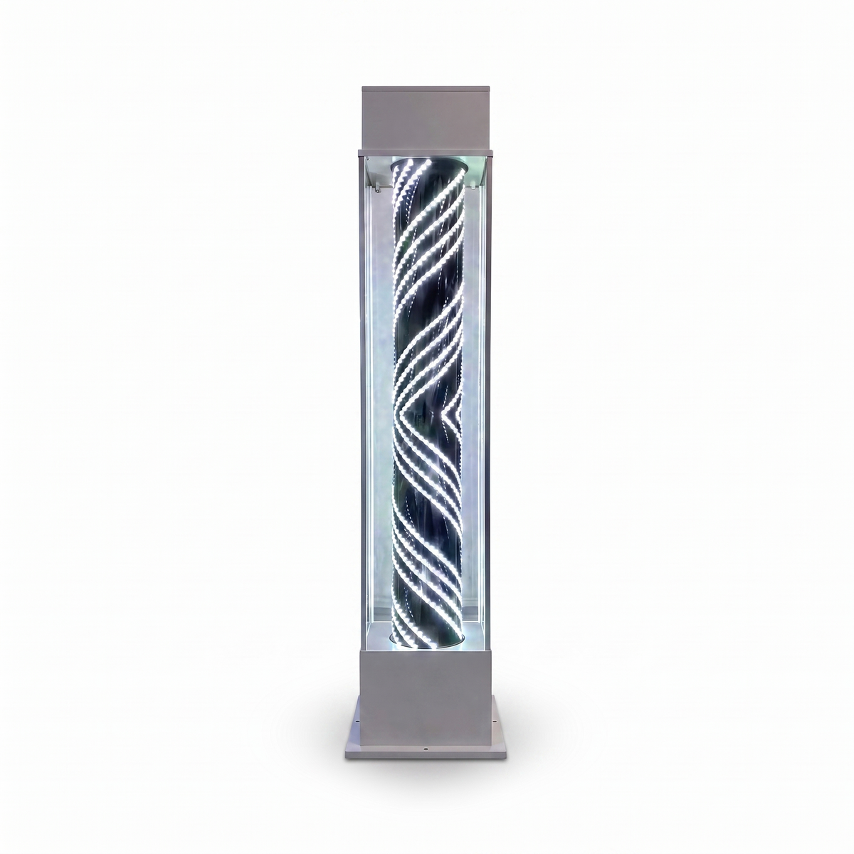 Standing Lightbox Barberpole White