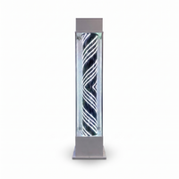 Standing Lightbox Barberpole White