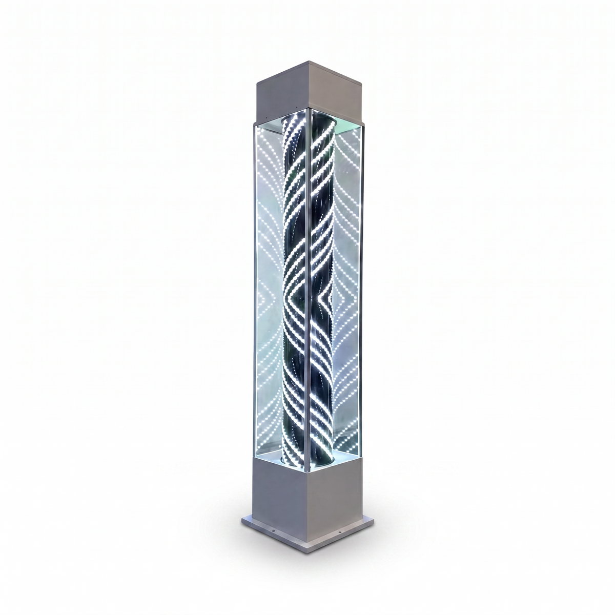 Standing Lightbox Barberpole White