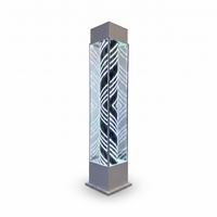 Standing Lightbox Barberpole White