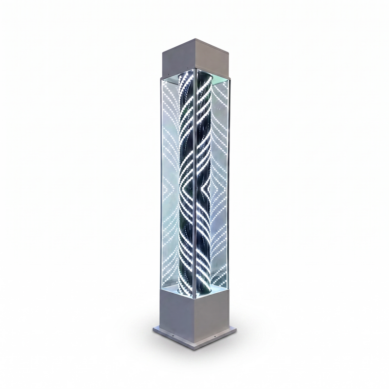 Standing Lightbox Barberpole White