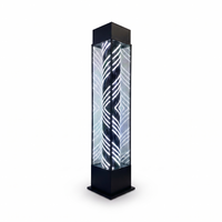 Standing Lightbox Barberpole Black