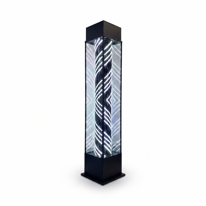 Standing Lightbox Barberpole Black