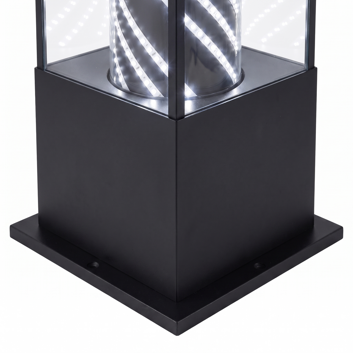 Standing Lightbox Barberpole Black