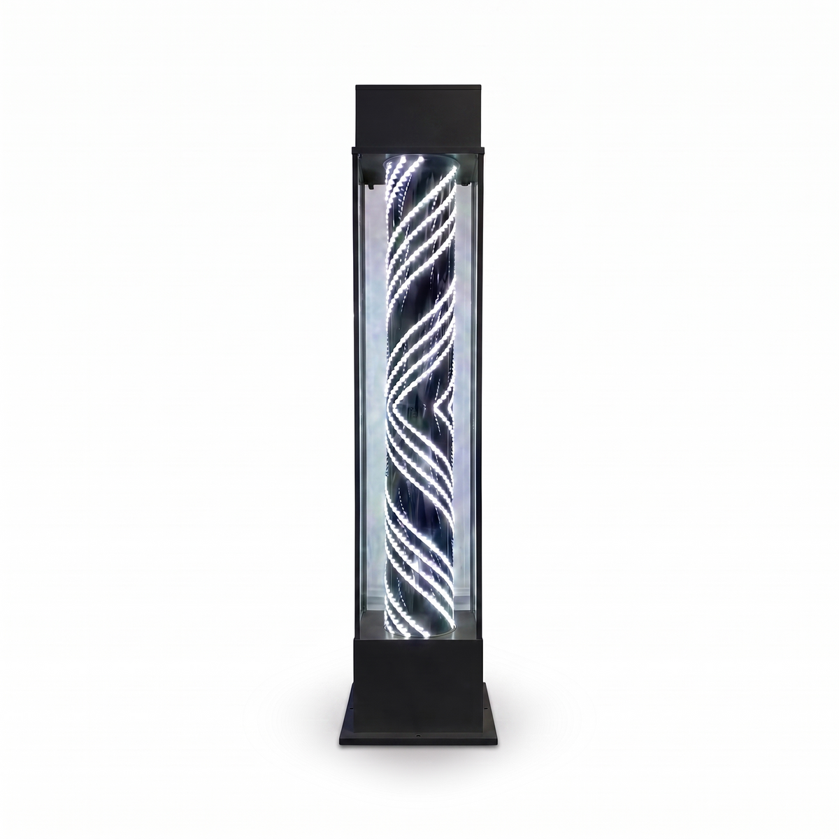 Standing Lightbox Barberpole Black