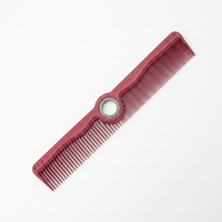 Two Size Spinner Comb - Dark Red