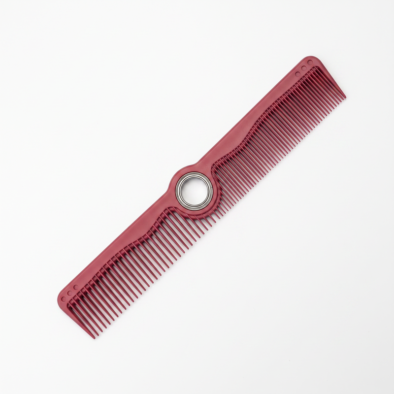 Two Size Spinner Comb - Dark Red