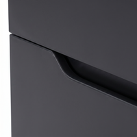 Salon Side Cabinet Crest Black