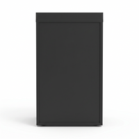 Salon Side Cabinet Crest Black