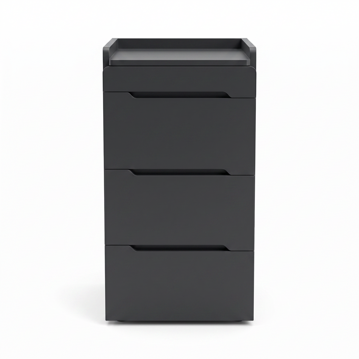 Salon Side Cabinet Crest Black