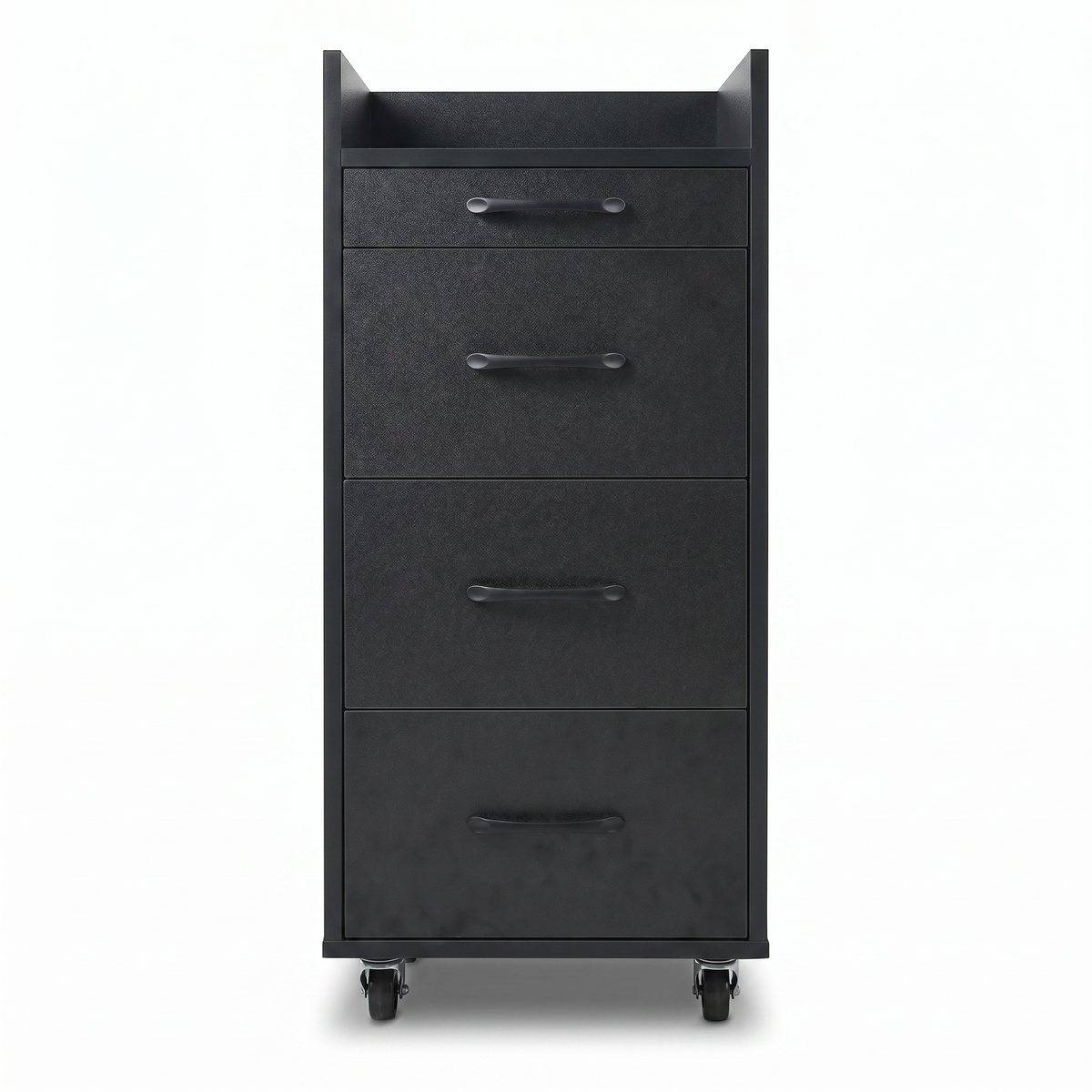 Salon Side Cabinet Ridge Black