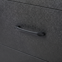 Salon Side Cabinet Ridge Black