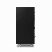 Salon Side Cabinet Ridge Black
