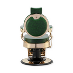 Legend Barber Chair Gold Green