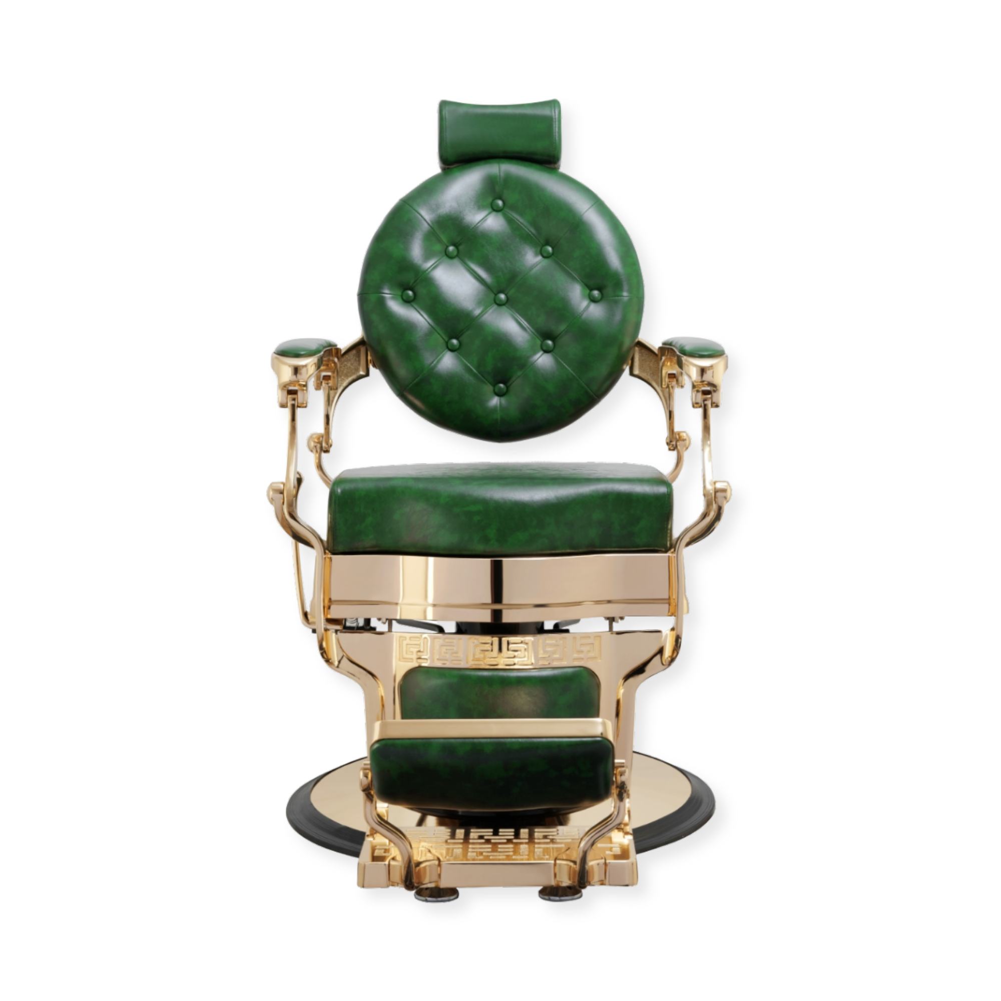 Legend Barber Chair Gold Green