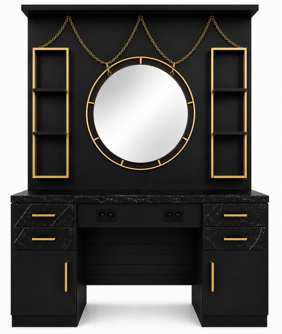 Mirror Station Vintage - DMS001 - Black/Gold