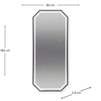 Salon Mirror Sofia - 180x80cm - Black