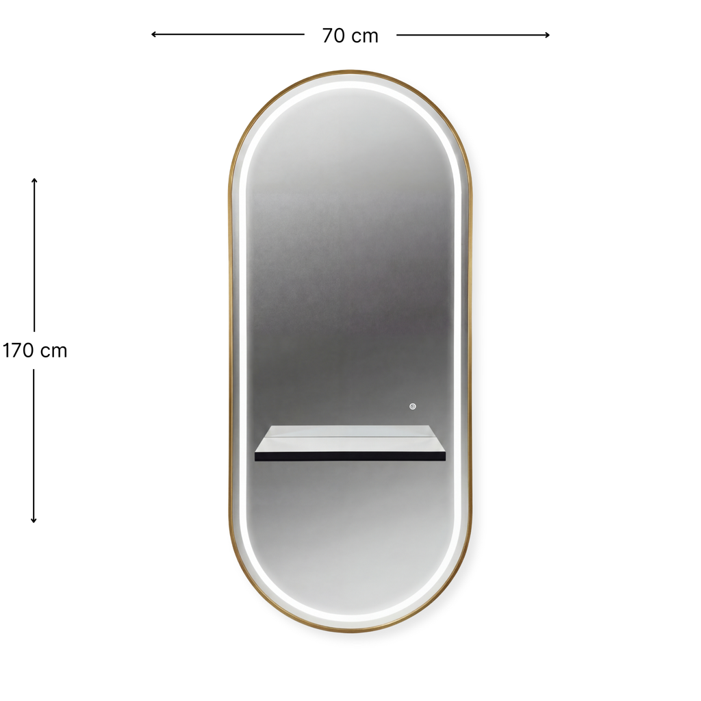 Noa Salon Mirror London Gold