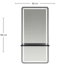 Noa Salon Mirror Monaco Black